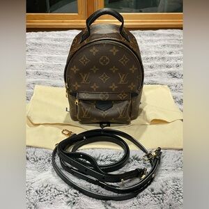 Authentic Louis Vuitton Palm Springs Mini Backpack